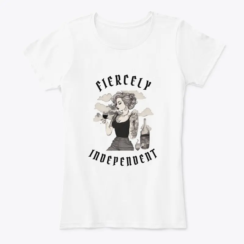 fiercly independent blk letter