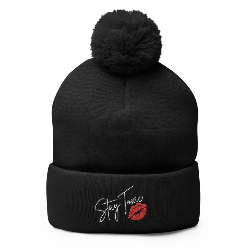 stay toxic kiss beanie